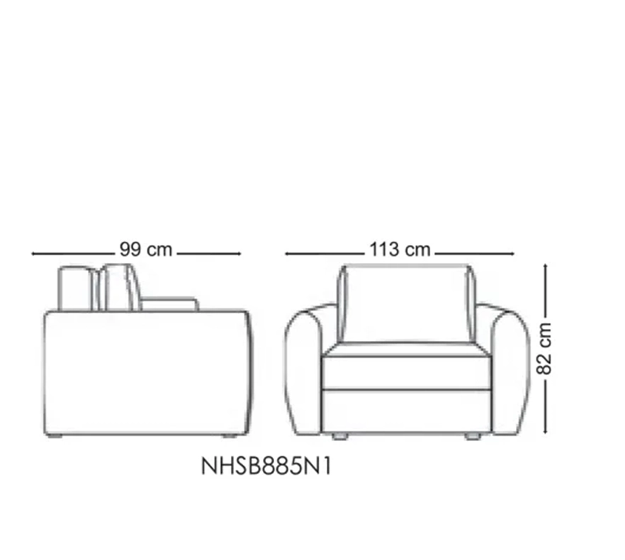 مبل اداری نیلپر مدل NHSB885N1